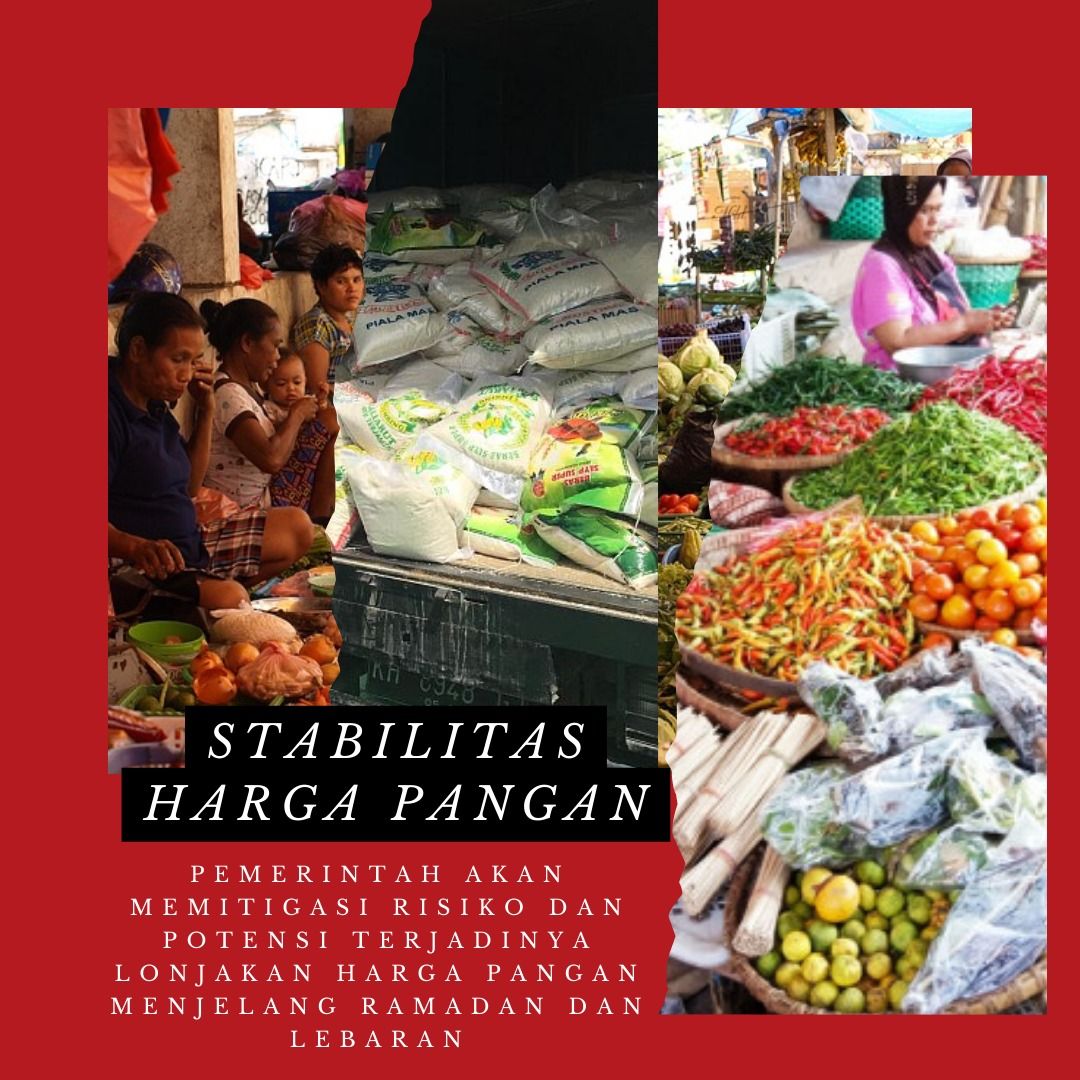 PEMERINTAH AKAN MEMITIGASI RISIKO DAN POTENSI TERJADINYA LONJAKAN HARGA PANGAN MENJELANG RAMADAN DAN LEBARAN  #HargaPangan #StabilitasPangan #KetersediaanPangan #Ekonomi