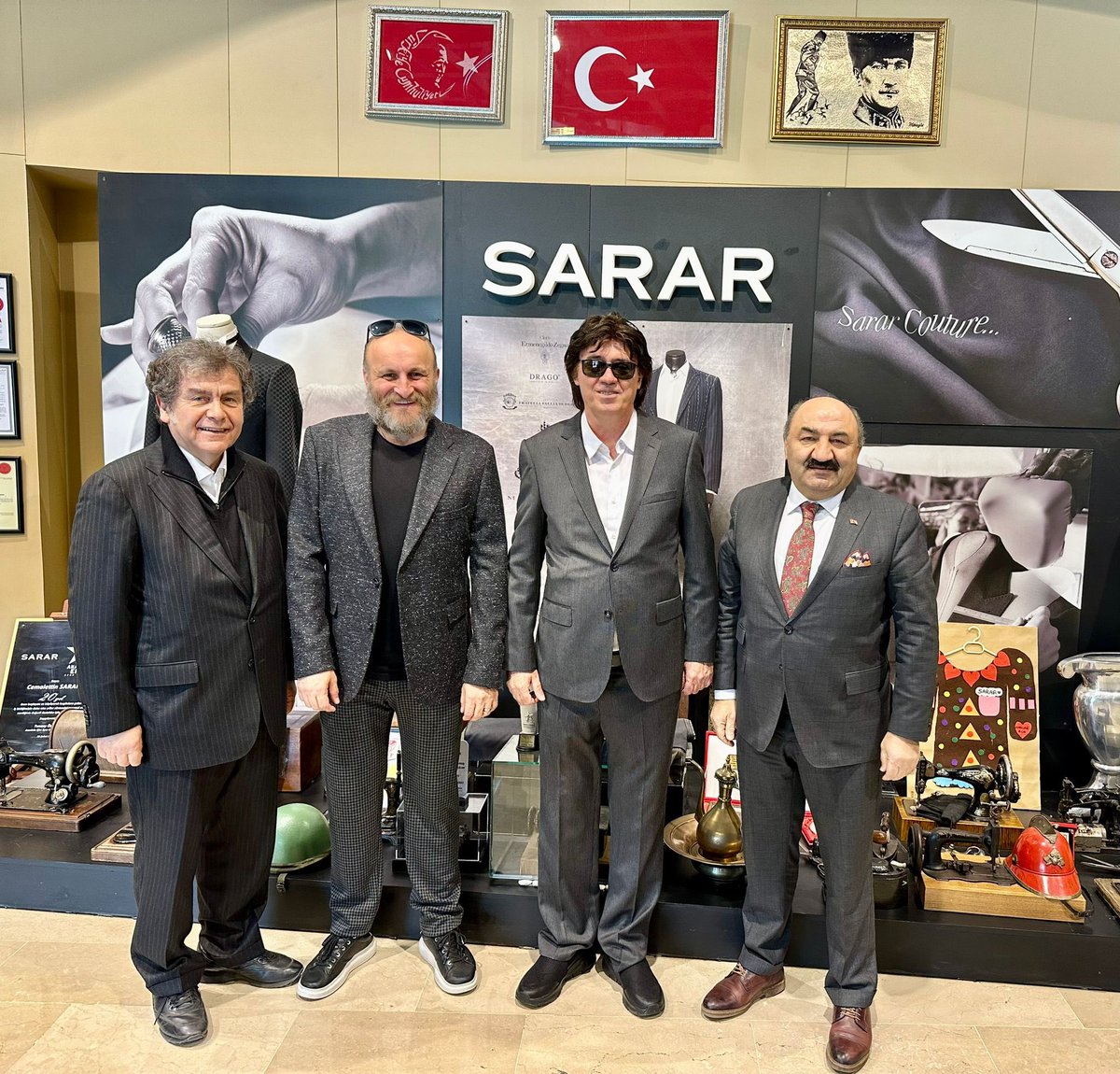 Eskişehir valimiz sayın Hüseyin Aksoy  il jandarma komutanımız tuğgeneral sayın  Engin Demir komutan yardımcımız Albay sayın Metin Ünlü Sarar giyim yönetim kurulu başkan yardımcısı sayın Sebahattin Sarar protokol müdürü Sayın Alaattin Çoban Bilim insanı değerli abim Ahmet Başal