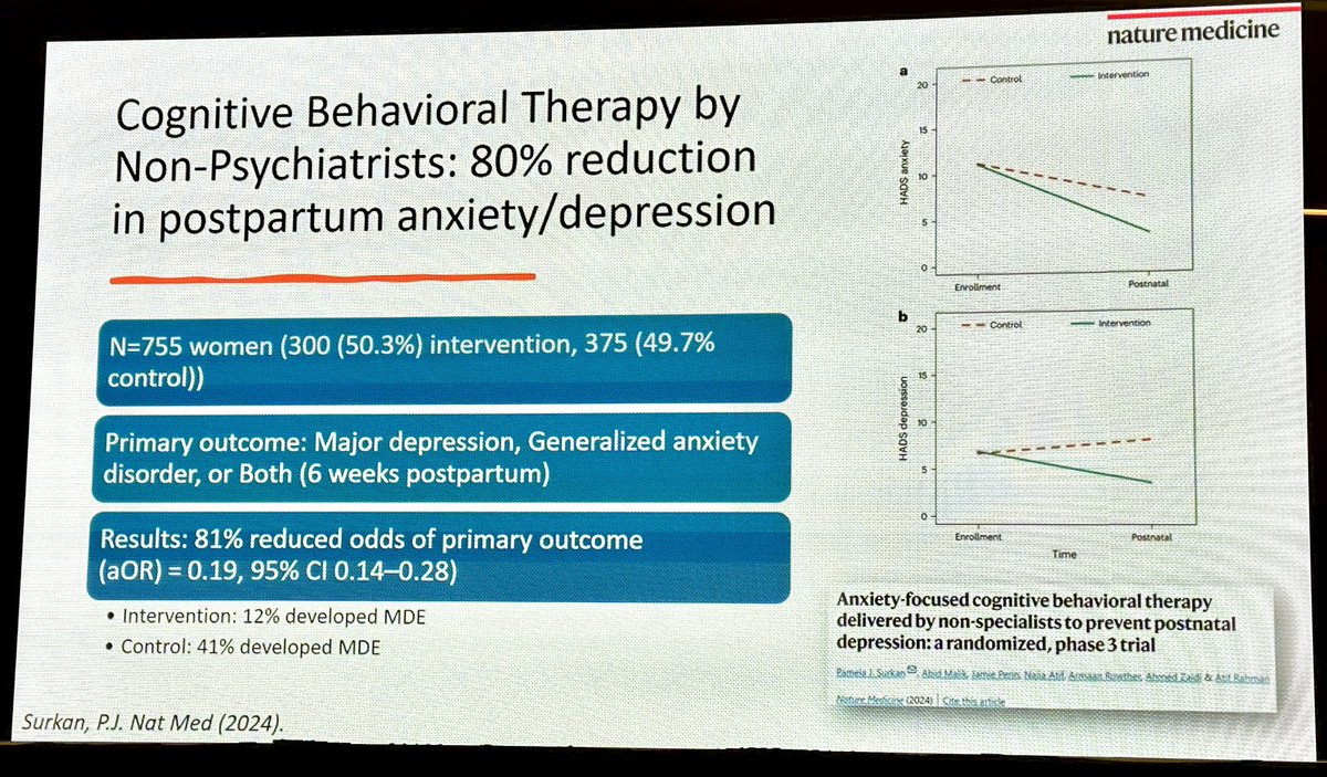 Highest cause of post partum death (US): SUICIDE Illuminating talk by @LimGrapes from Pittsburgh on next frontier for Anesthetists, mental health. #WCA2024 @wfsaorg