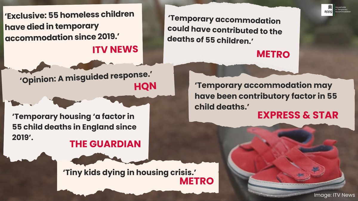 55 homeless children have died in Temporary Accommodation since 2019. 42 of them were under 1. Data from @NCMD_England and exclusive report from @DanielHewittITV itv.com/news/2024-03-0…