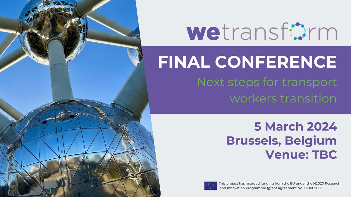POLIS (@polisnetwork) on Twitter photo ๐๐'๐ ๐ฎ ๐ฏ๐ถ๐ด ๐ฑ๐ฎ๐ ๐ณ๐ผ๐ฟ <a href="/TransformWe/">WE-TRANSFORM</a>โ
Today, WE-TRANSFORM will host its ๐ง๐ช๐ฏ๐ข๐ญ conference in Brussels!๐
โฎ๏ธKicked off in 2020, this EU #H2020 project strives to put #TransportSkills at the center of the mobility agenda๐ ๏ธ
Find out moreโก๏ธbuff.ly/3uZhntu ๐๐'๐ ๐ฎ ๐ฏ๐ถ๐ด ๐ฑ๐ฎ๐ ๐ณ๐ผ๐ฟ <a href="/TransformWe/">WE-TRANSFORM</a>โ
Today, WE-TRANSFORM will host its ๐ง๐ช๐ฏ๐ข๐ญ conference in Brussels!๐
โฎ๏ธKicked off in 2020, this EU #H2020 project strives to put #TransportSkills at the center of the mobility agenda๐ ๏ธ
Find out moreโก๏ธbuff.ly/3uZhntu