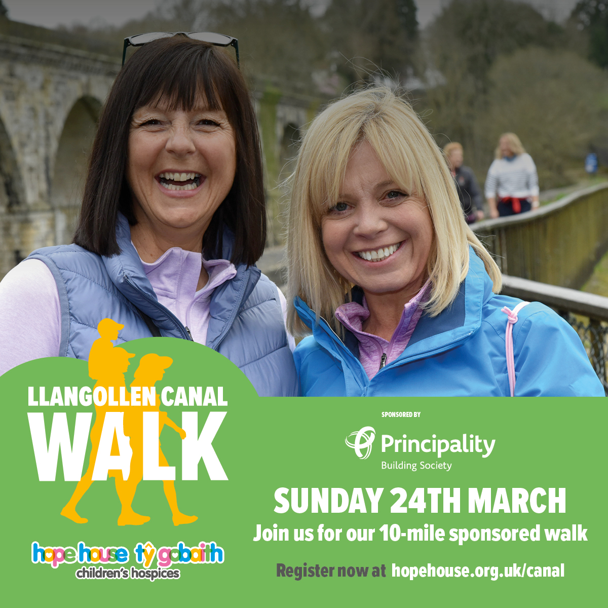TyGobaithSarah's tweet photo. Did you watch @BBCCountryfile on Sunday night, featuring the incredible Pontcysyllte Aqueduct? Here's the perfect chance to walk across it as part of our 10 mile #Llangollen Canal Walk, raising funds for @HHTGhospices. Sign up online at
https://t.co/pzoN6Arn0r https://t.co/qJTij49jcA