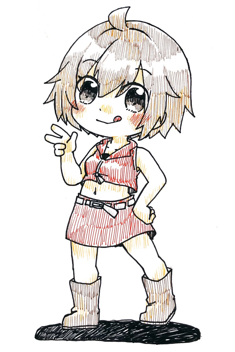 meiko (vocaloid) 1girl solo skirt red skirt short hair tongue out tongue  illustration images