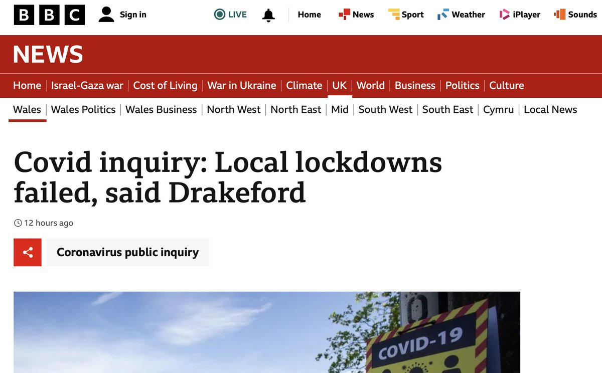 Slowly, slowly, the @BBC is making progress. Welsh govt admit local lockdowns were 'a failed experiment' Next up: national lockdowns were failed experiments bbc.co.uk/news/uk-wales-…