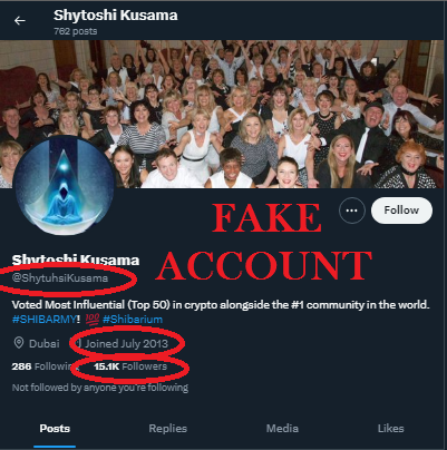 Shib_Maximus's tweet photo. Greetings #SHIBARMY!

I'm once again spreading awareness of bad actors attempting to pose as the real @ShytoshiKusama in order to scam the community. 

Please take a moment to report / block the following accounts:
@ShytuhsiKusama 
@ShytoshKasuma 
@ShtoshiKusama 

#SHIB #SHIBAINU https://t.co/tjOno2MGFk