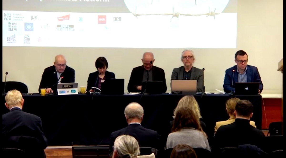 #Thessaloniki 🇬🇷 “Press Freedom in Europe: Time to turn the Tide” ‼️ The @CoEMediaFreedom annual report on press freedom in Europe is out!  The general secretary @EFJEUROPE  @Molenews1 speaks at the opening panel #Journalistsmatter #EuropeForFreeMedia
 go.coe.int/wbdai