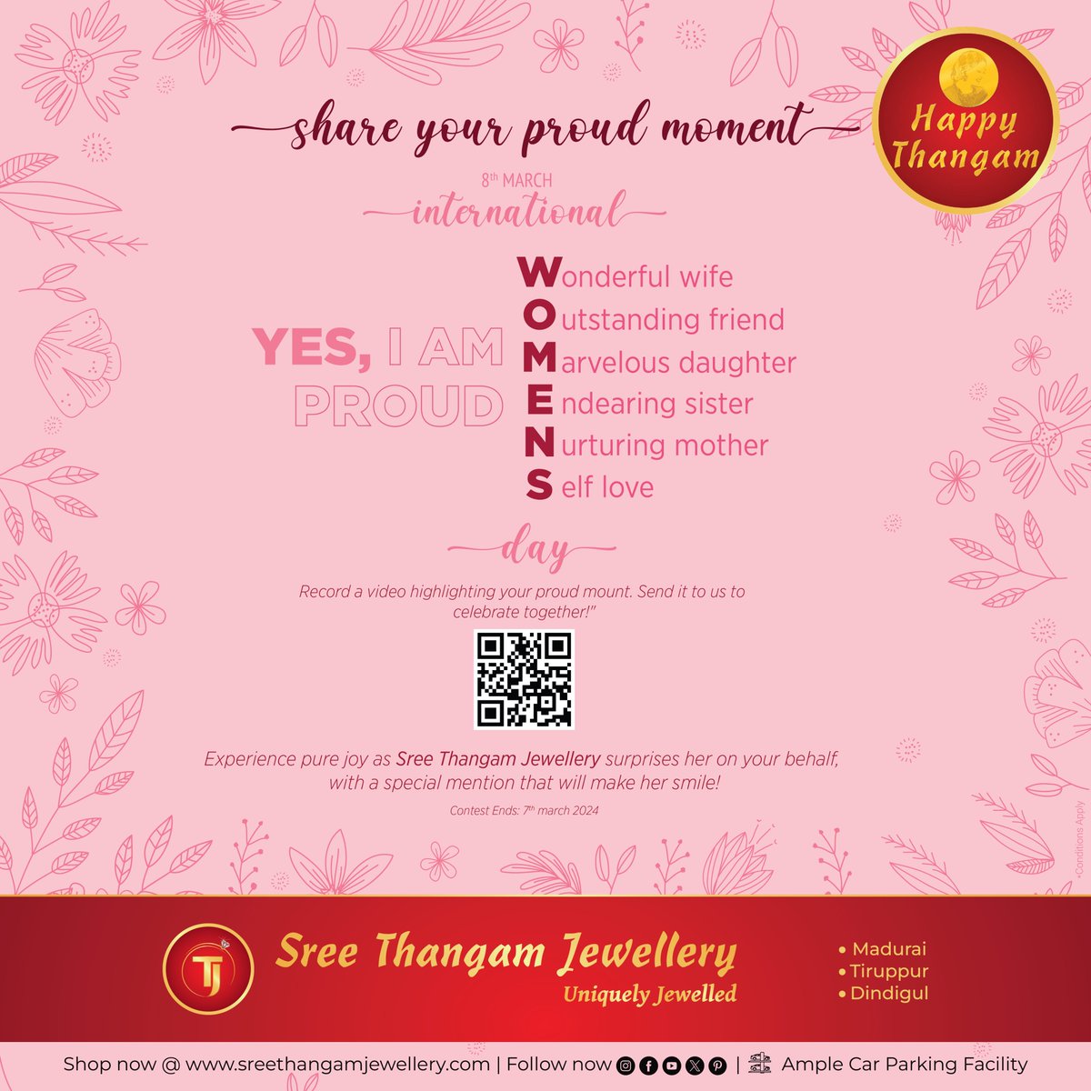 Celebrate Women's Day with Sree Thangam Jewellery! whatsform.com/5pEHU…For future designs and inquiries, What’s app us at 075388 94111 #happythangam