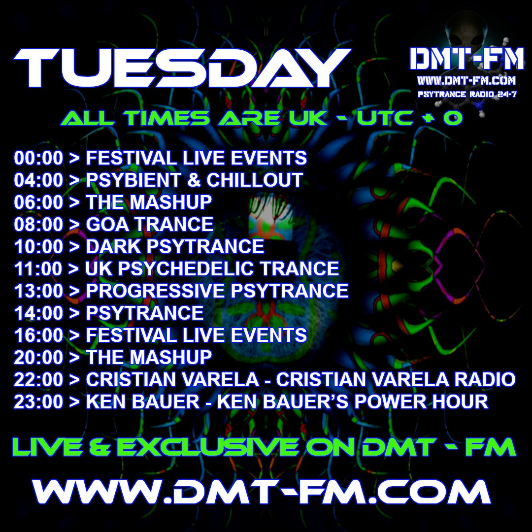 TUESDAY 05.03.2024 on DMT FM
dmt-fm.com
#psytrancemusic #chillout #techno #edmmusic