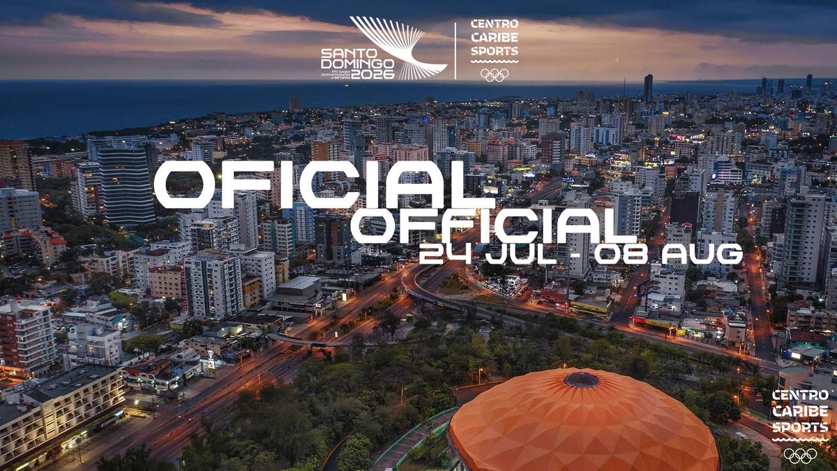 Centro Caribe Sports (@centrocaribes) on Twitter photo 🗓️ SANTO DOMINGO 2026 TIENE FECHA 🇩🇴
Agenda en tu calendario la celebración de los XXV Juegos Centroamericanos y del Caribe, <a href="/SDQ2026/">Santo Domingo 2026</a>.
¡Sé parte de los #JuegosDelCentenario en el Caribe!
Leer historia completa: centrocaribesports.org/centro-caribe-…
#SantoDomingo2026 🗓️ SANTO DOMINGO 2026 TIENE FECHA 🇩🇴
Agenda en tu calendario la celebración de los XXV Juegos Centroamericanos y del Caribe, <a href="/SDQ2026/">Santo Domingo 2026</a>.
¡Sé parte de los #JuegosDelCentenario en el Caribe!
Leer historia completa: centrocaribesports.org/centro-caribe-…
#SantoDomingo2026