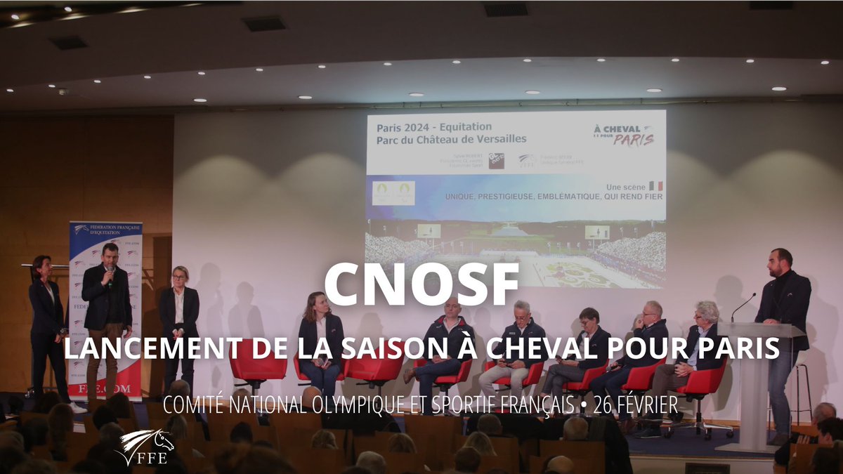 FRA_Equitation's tweet photo. Lancement de la saison olympique et paralympique au siège du CNOSF ! 🌟
➡️ Au programme de ce rendez-vous : moment d'échange, présentation des facteurs de performance, soutien d’@equiaction pour accompagner les cavaliers.
 🇫🇷
La vidéo est à retrouver sur https://t.co/uAstXAhXkJ https://t.co/MQfTvcznGD