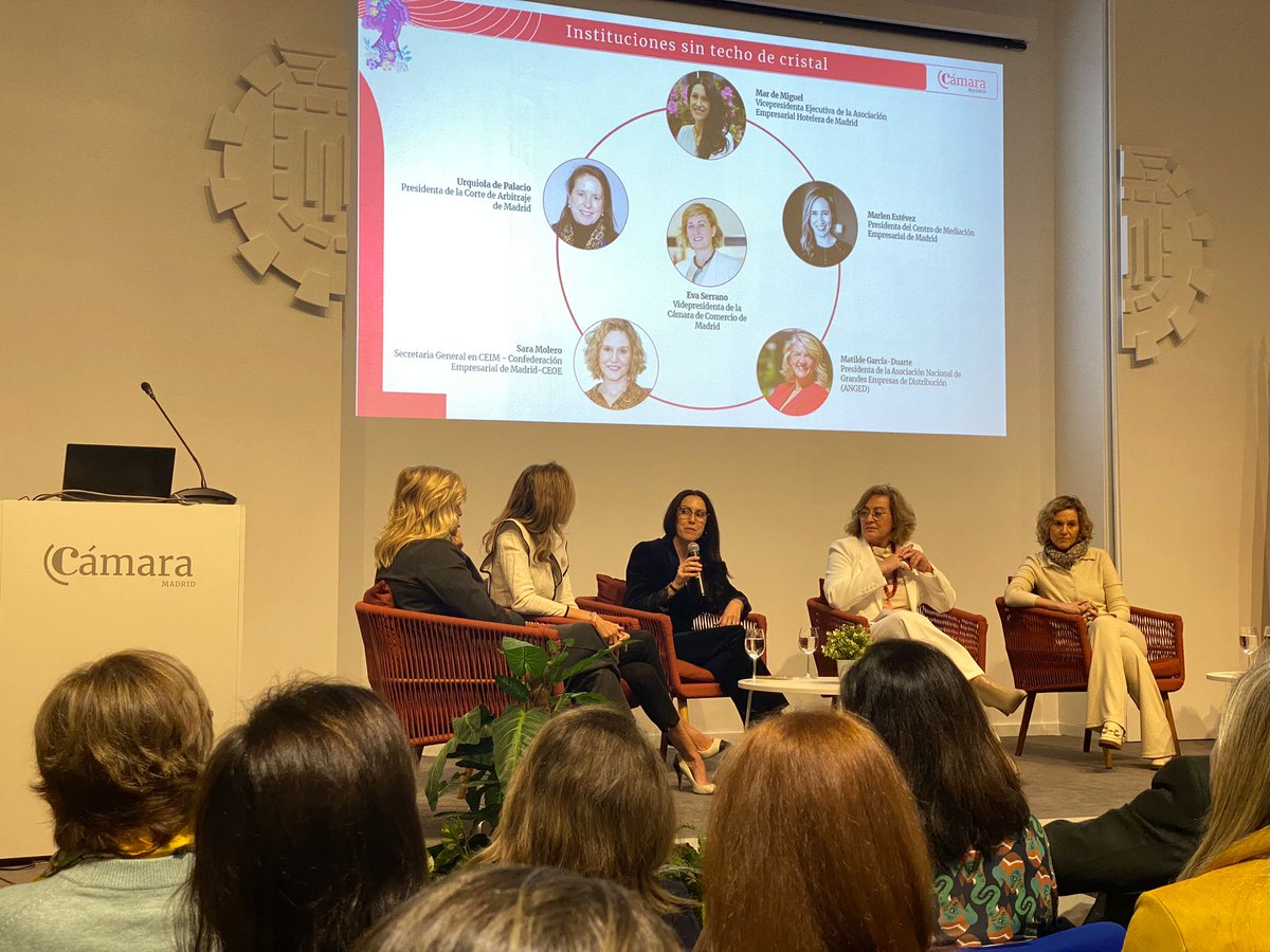 <a href="/AsisaSalud/">ASISA</a> <a href="/Iberia/">Iberia</a> <a href="/IAG7_VIAJES/">IAG7 VIAJES</a> <a href="/ComunidadMadrid/">Comunidad de Madrid</a> <a href="/MADRID/">Ayuntamiento Madrid</a> <a href="/ugt/">ugt</a> <a href="/CCOO/">COMISIONES OBRERAS</a> <a href="/AnaBedia/">Ana Bedia</a> <a href="/65ymuchomas/">65YMÁS</a> <a href="/EVASERRANOCLAVE/">EVA SERRANO CLAVERO</a> <a href="/ANGED_es/">ANGED</a> <a href="/marlen_estevez_/">Marlen Estevez</a> "El sector turístico en Madrid es pionero en ayudar a las mujeres a llegar a altos cargos. Se están rompiendo pautas y esquemas. La base es la formación y el esfuerzo", Mar de Miguel, vicepresidenta ejecutiva de <a href="/HotelesAEHM/">Asociación Empresarial Hotelera de Madrid (AEHM)</a>.

#CámaraMadrid #DiaDeLaMujer #8M2024