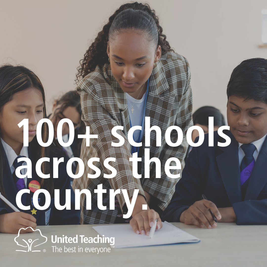 Local schools, national excellence ⭐

Whether you want to:

🏠 Be based close to home
👋 Move somewhere new
📍 Stay in your university city 

With United Teaching, you can train to teach in a location that suits you.

Find a school near you: ow.ly/lCFe50QKHoT