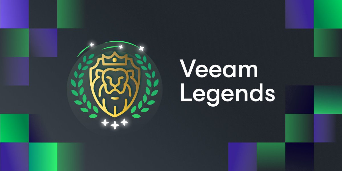 Congratulations to all our new and renewed #veeamlegends H1 2024 class : community.veeam.com/news-56/welcom… @dloseke @dips_nk @hangtentech @mkevenaar