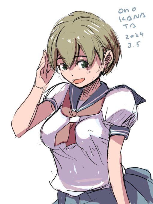 落書き。描くたび違う顔になる🥸 