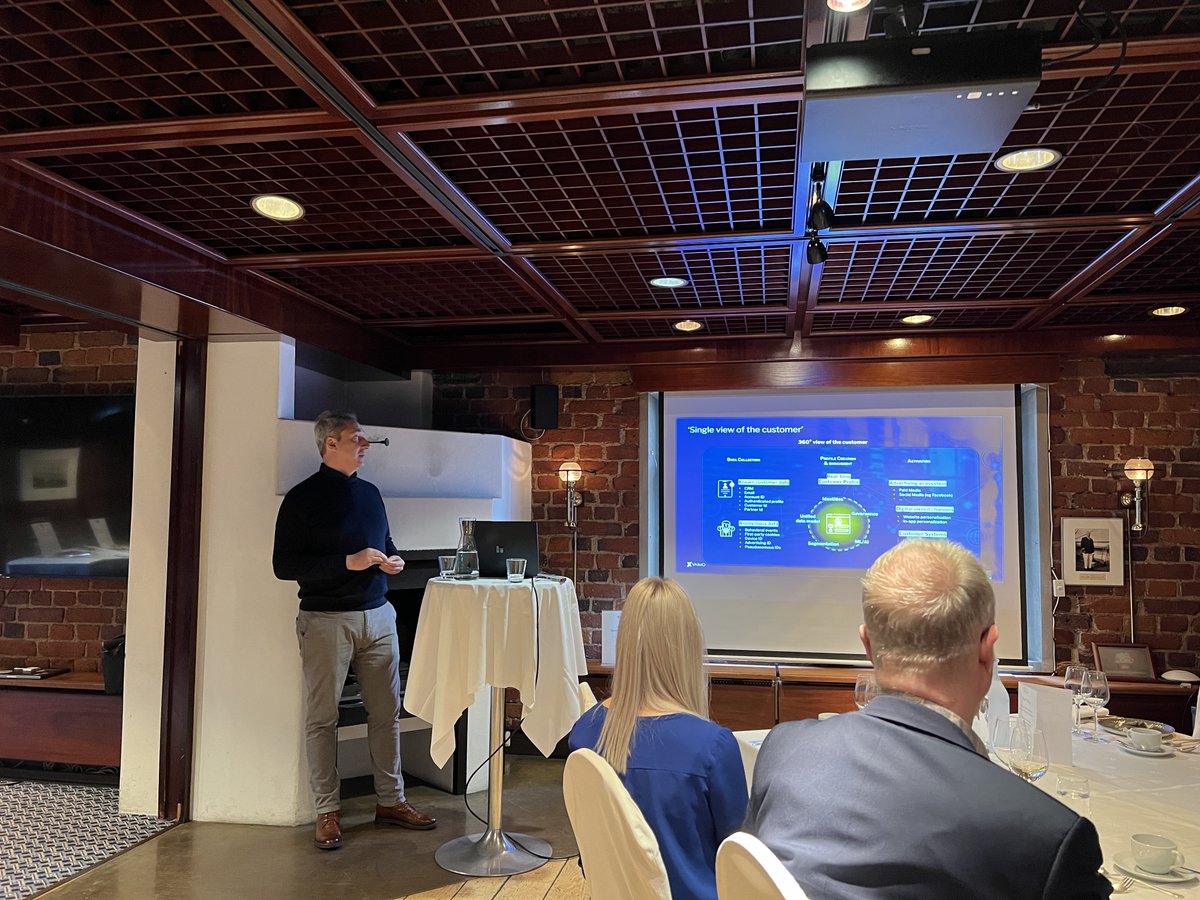 🚀 We had a recent event with our strategic partner #Adobe on "Personalisation at Scale" in Helsinki last week!

Today crafting personalized digital journeys is the ultimate game-changer. 

🌟 If the topic is of interest to you, nudge me.
#Personalisation #vaimo #adobe #cdp