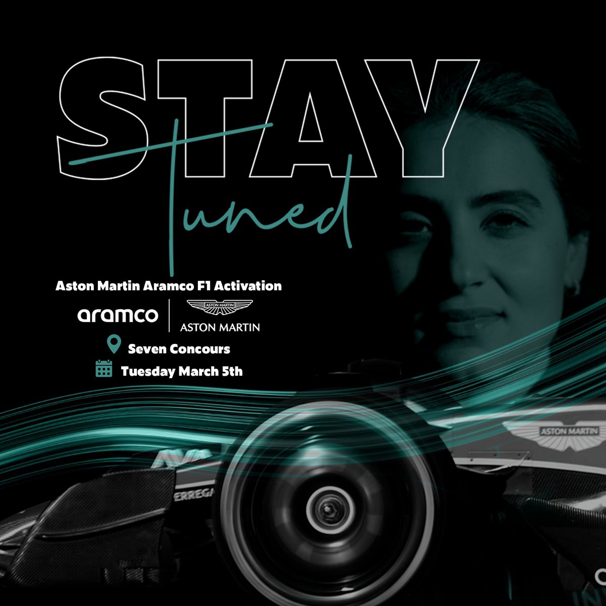 Get ready for an exhilarating ride 🏎️✨! At the Aston Martin Aramco F1 Karting Activation on March 5th at Seven Concrouce... Stay Tuned!!!⚡
#aramco #amf1

ترقبونا في فعالية الكارتينج مليئة بالحماس في الخامس من مارس في سيفن كونكروس، مع أستون مارتن أرامكو فورمولا 1 🏎️⚡!
