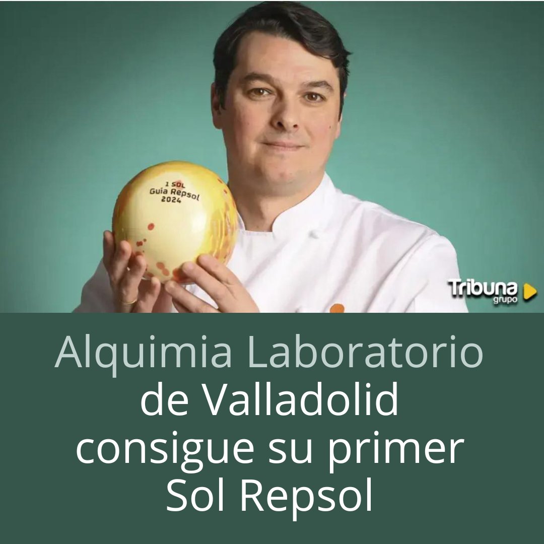 ¡¡En Valladolid estamos de enhorabuena!!

Alquimia Laboratorio @AlquimiaVll se suma a los 13 restaurantes vallisoletanos con Sol Guía Repsol junto a Llantén, Sibaritas Klub @sibaritasklub , Suite 22 y Trasto en la capital, como Fuente Aceña, Taller Arzuaga  @TallerArzuaga en