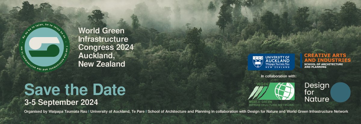 🌿Abstract submission deadline for the World Green Infrastructure Congress 2024 is approaching fast – 8 March is right around the corner! #WGIC2024 📅 Congress dates: 3 - 5 Sept 2024 📍 New Zealand Register by 10 May for an early bird discount! wgic2024.org 🏡🌿