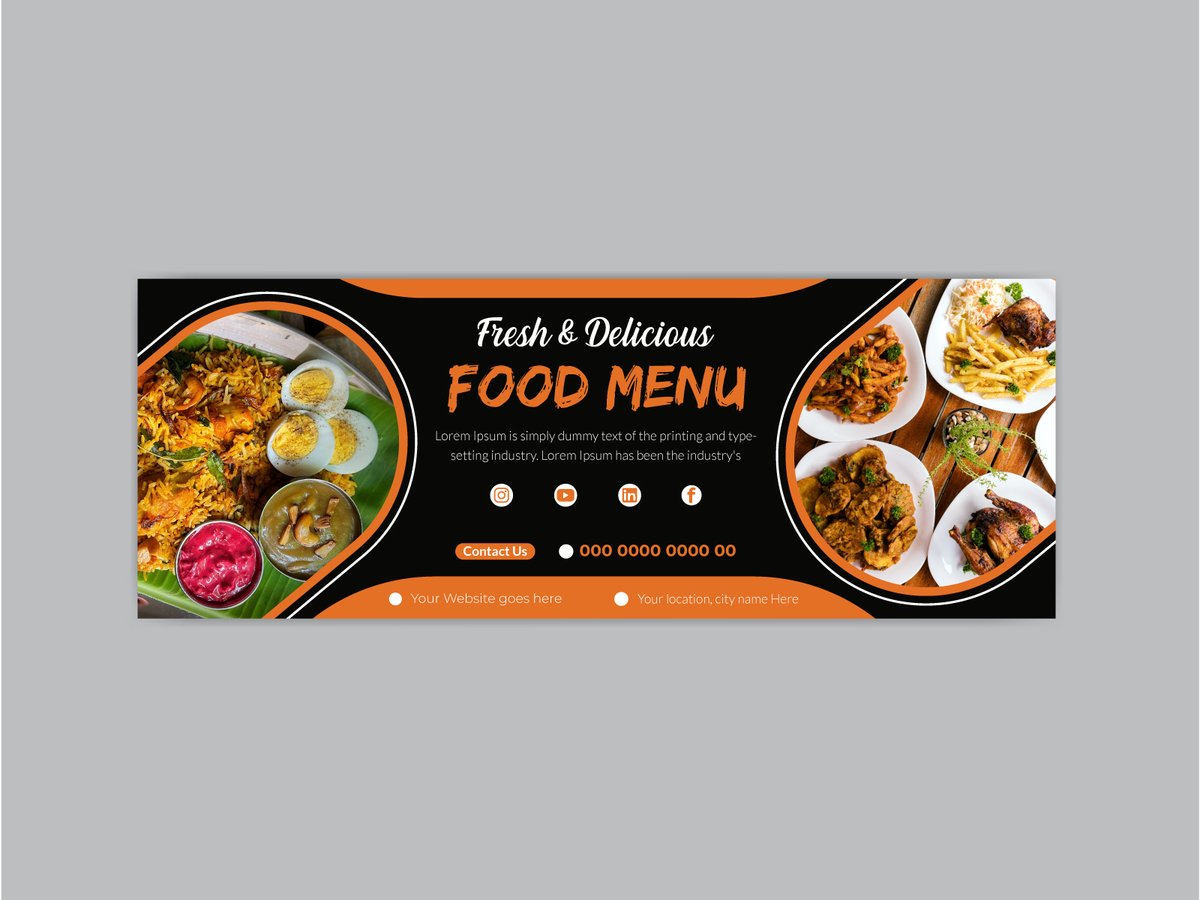 modern restaurant facebook cover design template.

If you need any kind of design please contact with me.
please visit 
behance.net/kraphdsgn