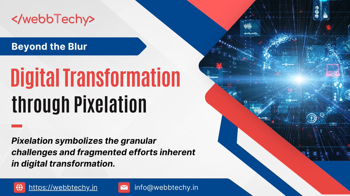 TechyWebb's tweet image. 📷Dive deep into this article to understand the process, rethink our strategies, and focus on clarity, detailed planning, and keeping an eye on the overarching vision.
linkedin.com/.../beyond-blu…...
#webbtechy #Pixelation #digitaltransformation #marketingstrategy #marketingtips