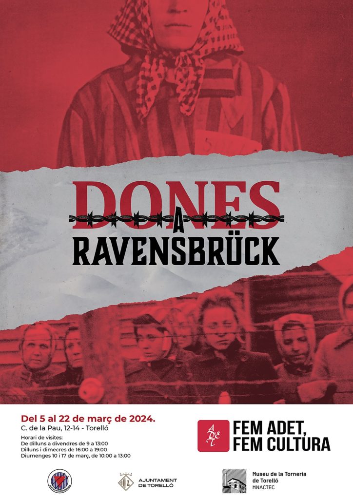 📢 'Dones a Ravensbrück' inauguració de l'exposició

📅 dimarts 5 de març a 2/4 de 8 del vespre

📍Museu de la torneria @adetcultura @museutorneria