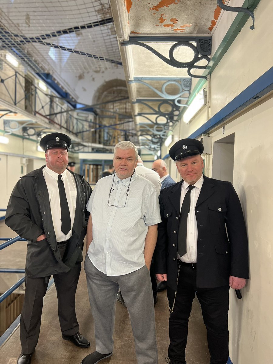 A real top day of filming for a series yesterday at the notorious Gloucester Prison. Dubbed the most haunted in the UK and former home to some notorious criminals…
Big ❤️ to my bro @TerryColdwell 
@SeanKennnedy1 and myself had a proper good day. #UKPrison #East17 #Strongman