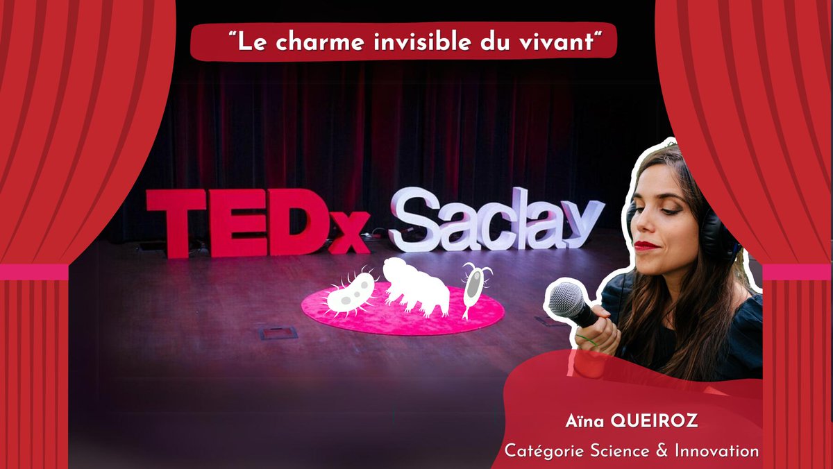 Honorée d'être sélectionnée comme finaliste de @tedxsaclay 🌟
Rendez-vous jeudi soir pour une soirée inoubliable sur le thème 'entre visible et invisible'. 
Je donnerai la parole aux tardigrades, bactéries et planctons !
#IdeasWorthSpreading #TEDxSaclay #EntreVisibleEtInvisible💡