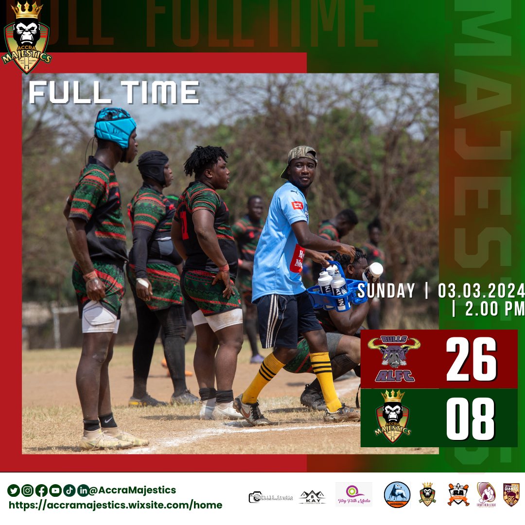 And we bring our season to an end! #accramajestics #rugbyleague