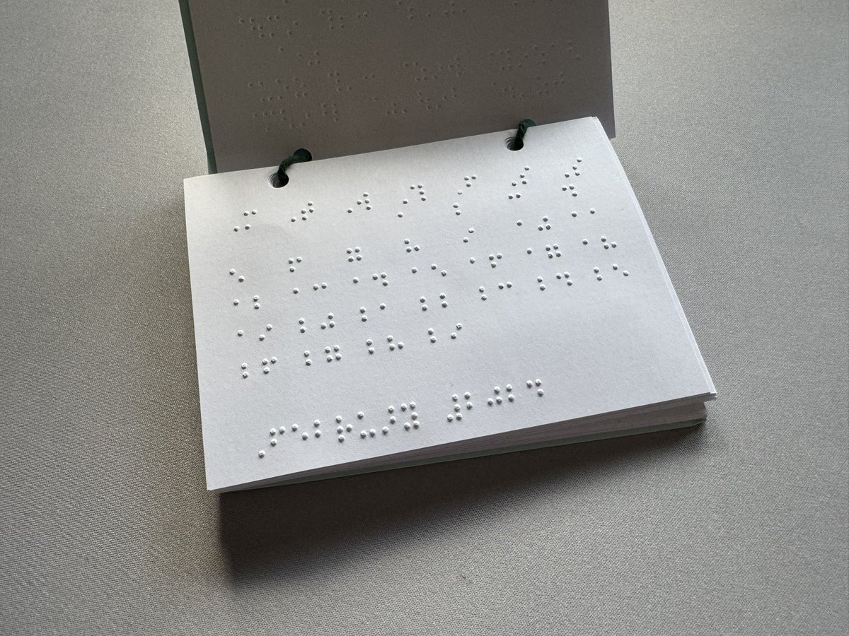 it’s such a simple thing but reading a calendar can be challenging on phones and computers. And that’s where this little gem comes in. <a href="/RNIB/">RNIB</a> sells this braille pocket calendar. Check it out shop.rnib.org.uk/2024-braille-p…