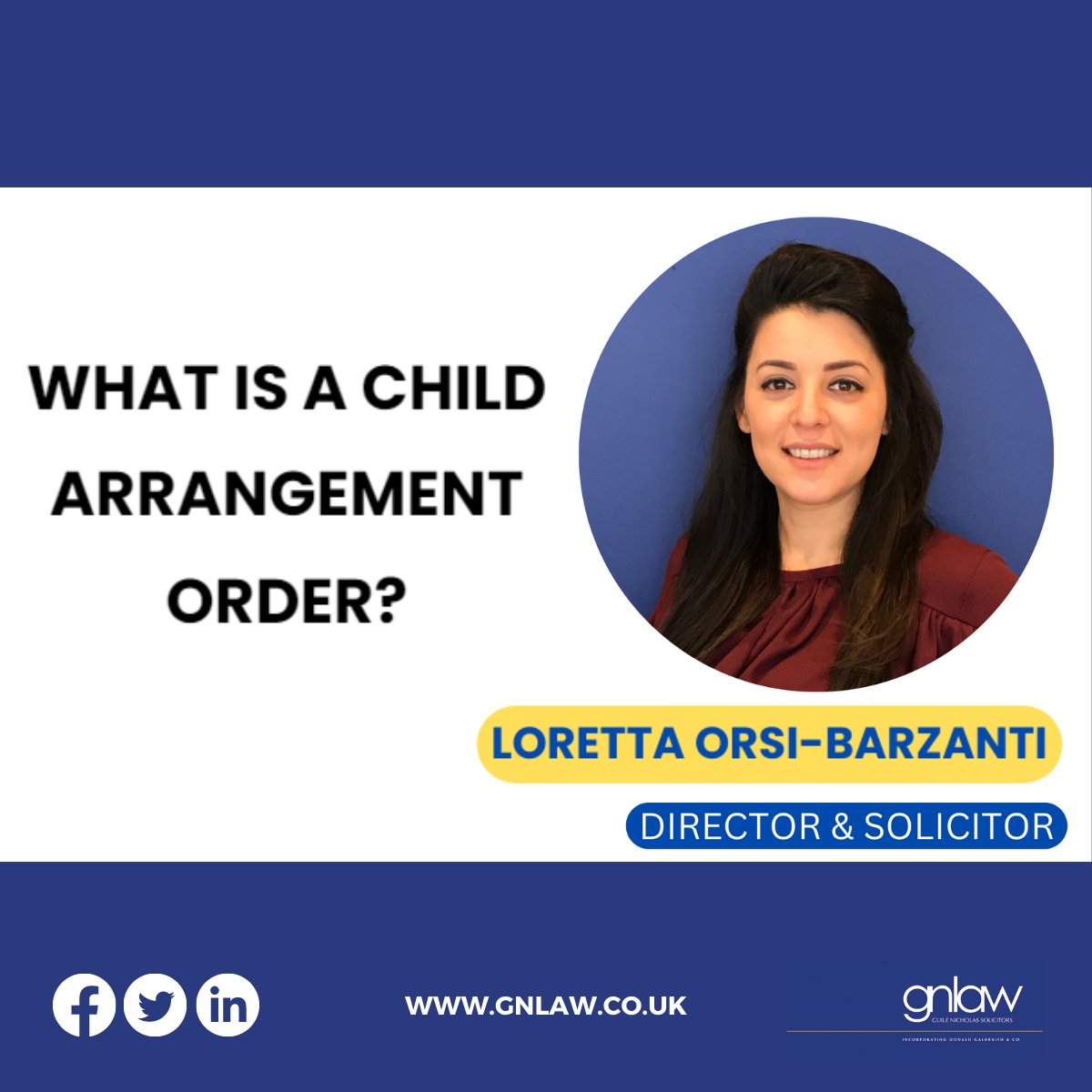 So, what exactly is a Child Arrangement Order? Loretta Orsi-Barzanti considers the basics bit.ly/3Ik9TnU #childarrangementorder #childrenlaw #childcustody #familylaw