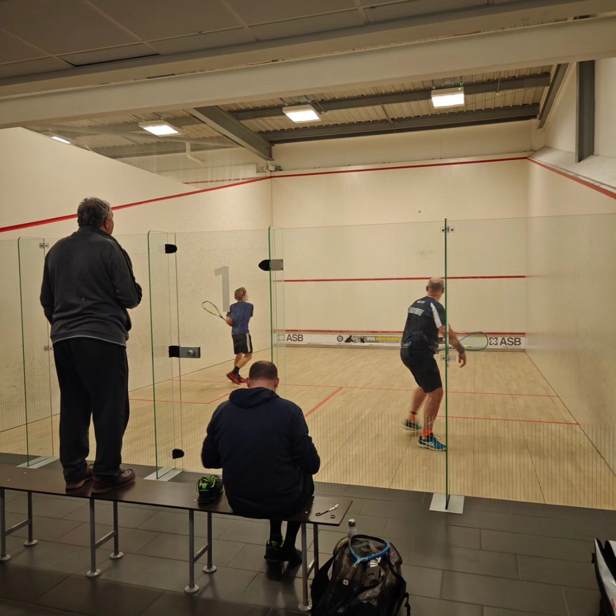 GroveSquashClub's tweet photo. Grove 2 battled to an excellent win over Southwell 1. Clive, Ash and Harry all collected the maximum 3 points with Tom and Andy securing a game each. A final score of 16-9 moved the team up to third in the table. @NottsSquash https://t.co/32d6nJi9mv