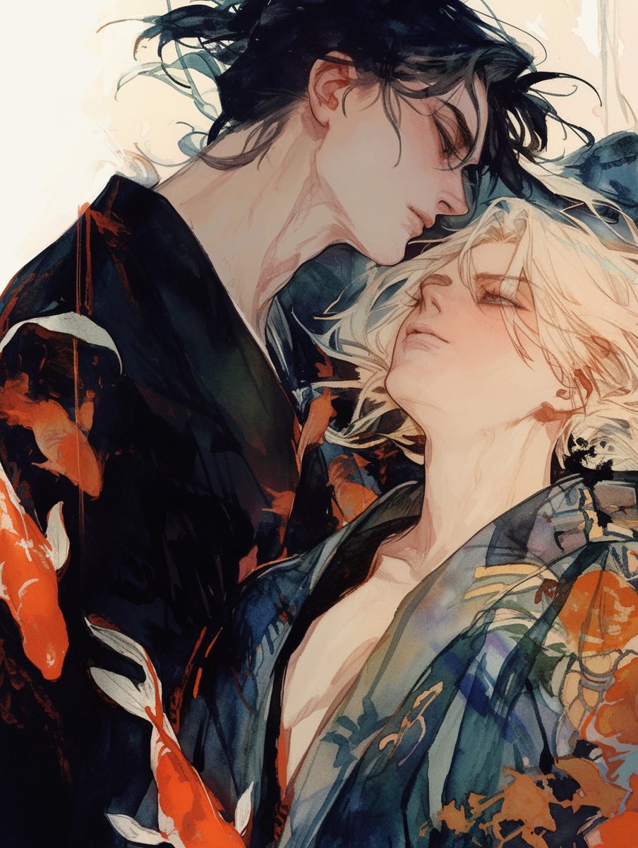 NAO_AIart's tweet photo. 夜の衆道

#AIart #AIart_bl #nijijourney #AIイケメン部 #AIBL部 #AI衆道部 https://t.co/bj09hgRKzi
