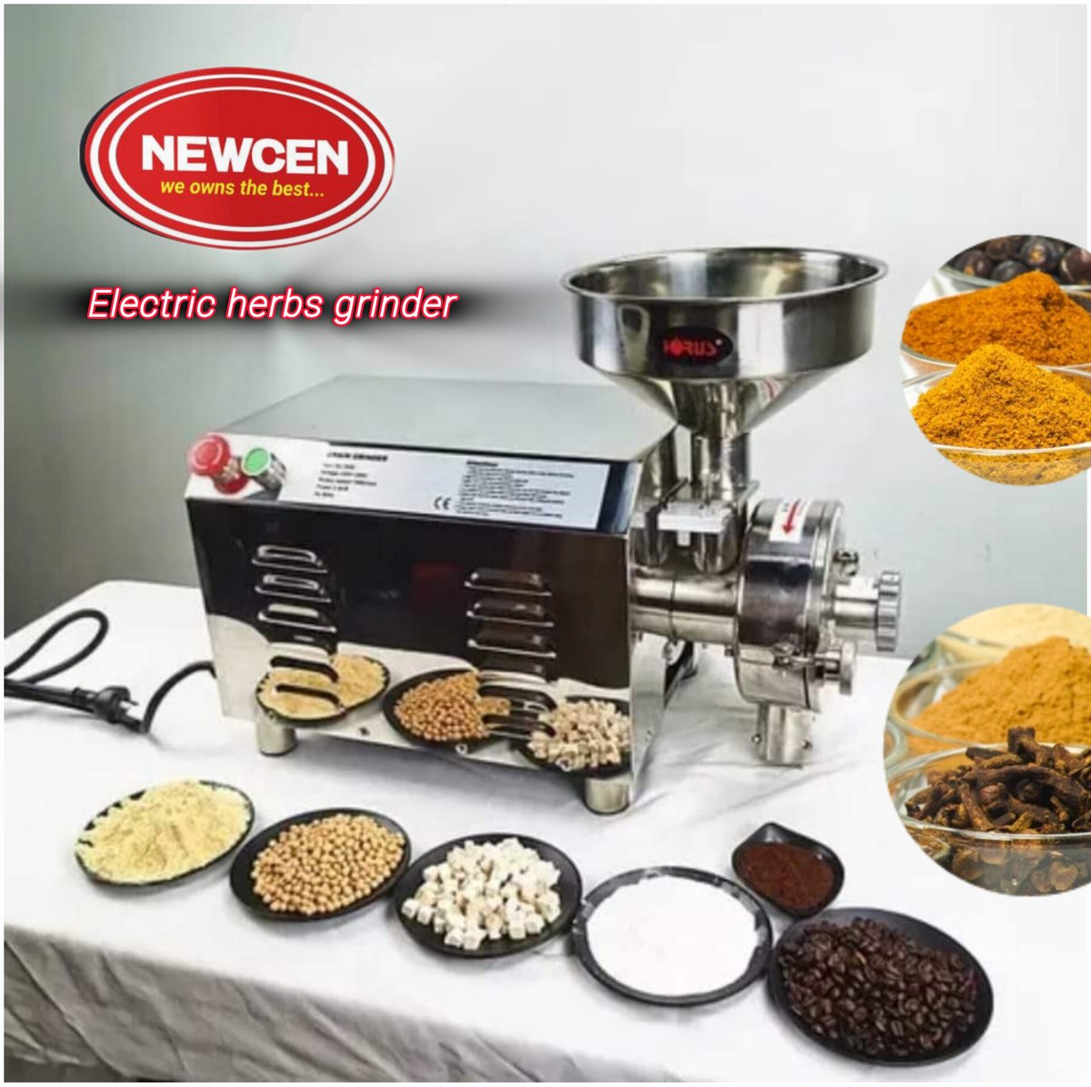 🌿 The NEWCEN Electric Herbs Grinding Machine is the perfect solution for busy kitchens that need to grind herbs quickly and efficiently. With a powerful motor and stainless steel blades, this machine can handle even the toughest herbs with ease. #we_owns_the_best #PiNetwork