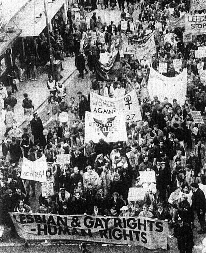 #OtD 5 Mar 1988 2,000 people took part in a demonstration through Leeds to protest against the homophobic Section 28 law which prohibited the so-called 'promotion of homosexuality' by local authorities and schools. It was eventually repealed in 2003. stories.workingclasshistory.com/article/10549/…