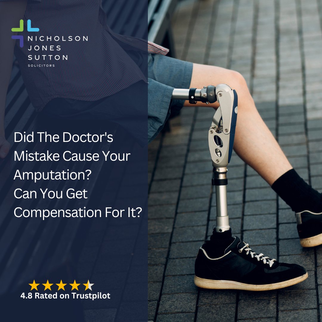 Did the doctor's mistake cause your amputation? Can you get compensation for it?
njslaw.co.uk/our-services/a…

#seriousinjury #seriousinjuryclaim #amputation #fatalaccidents #catastrophicinjury #legaladvice  #solicitors #solicitorsuk #nicholsonjonessuttonsolicitors #asknjssolicitors