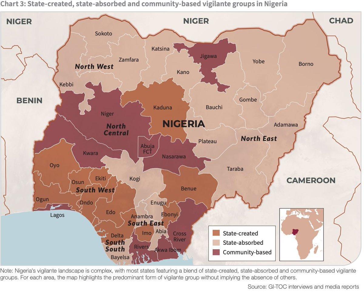 Self-defence groups are reshaping security concerns in #WestAfrica. 

Our latest #OCWAR_T report delves into their impact on local communities and the challenges they pose. Read more about the complexities of these groups here ➡️ buff.ly/493m4AT