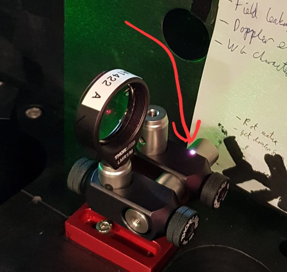 The glowing violet-white spot after this lens is the air itself ionising due to a highly focused infrared laser beam. That wasn't meant to happen, but it's really cool nonetheless. #physics #science #experiment #research #PhD #glowing #laser #photo #air #atmosohere #laser #UCL