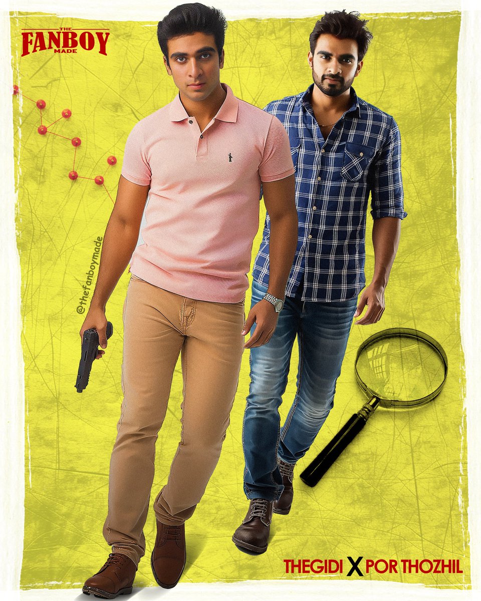 #Thegidi X #PorThozhil DSP Prakash and Detective Vetri join to discover the mystery behind the murders on the outskirts of Chennai city. The Hunt Begins! made with #Ai + #Photoshop #ashokselvan #kollywood #AshoKee