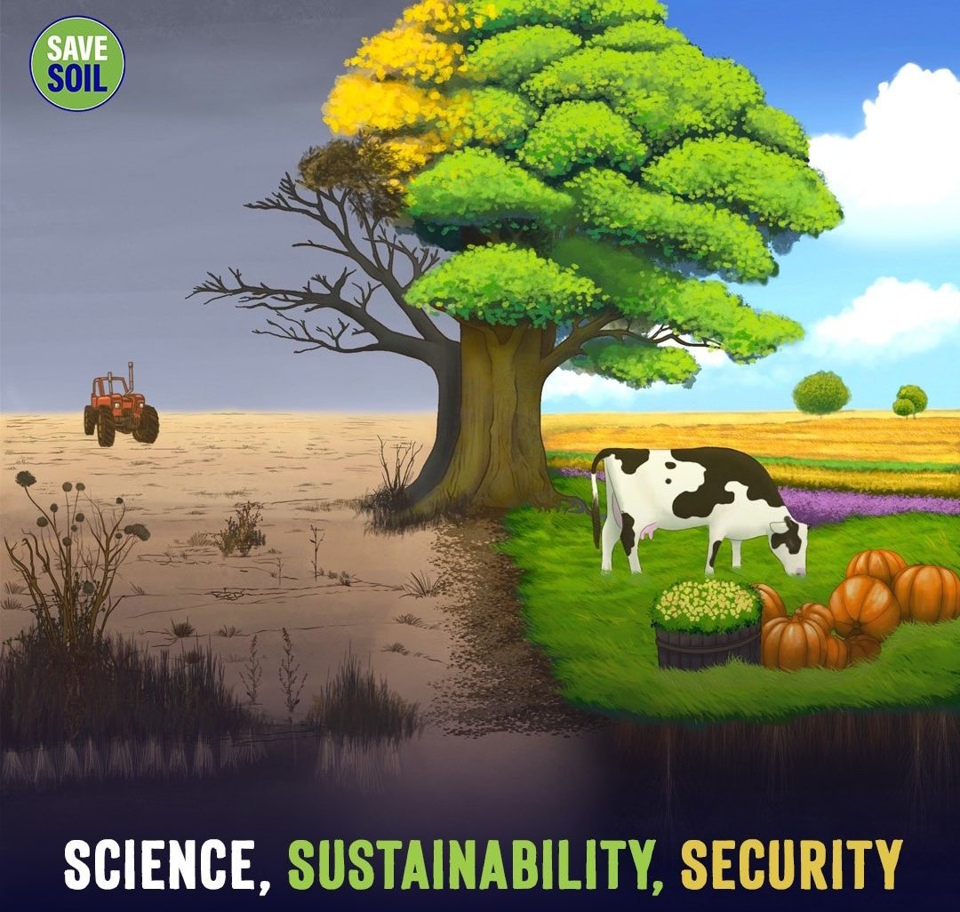 Do you think that sustainable management practices are crucial ?
All we need is #SoilHealth & Healthy Soil is all we need 🌏
👉  SaveSoil.org
#SaveSoil #SoilForClimateAction #ConsciousPlanet #SaveSoilFixClimateChange 
@AI4SoilHealth @cpsavesoil @SadhguruJV 😇