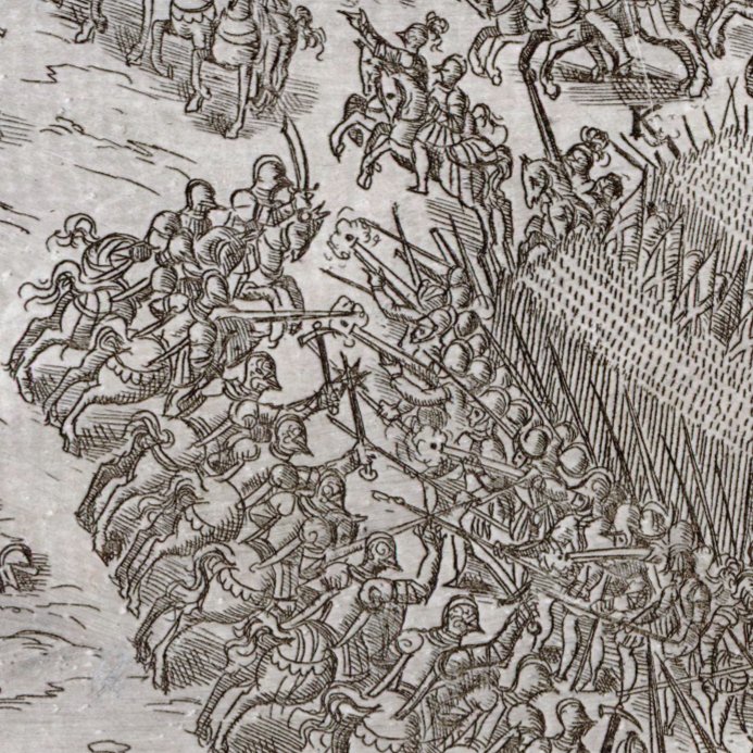 'Our gens d'armes in those days wore great cutting curtilaces, wherewith to cut arms of maille, and to cleave morions. Never in my life had I seen such great cuts.'
- Blaize de Montluc