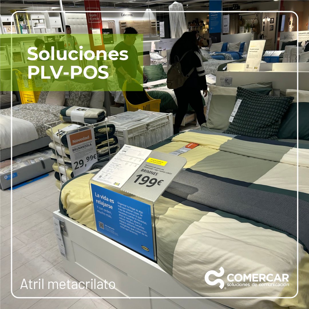 ComercarSC's tweet image. Una amplia gama de #soluciones #PLV para el #PuntoDeVenta que te ayudarán a promocionar e identificar un #producto.

#Comercar #SomosFabricantes #Comunicación #ComunicaciónVisual #Publicidad #Marketing #Merchandising #Eventos #Retail #IFEMA #IFEMAMadrid #Aimfap #Promogift #Cprint