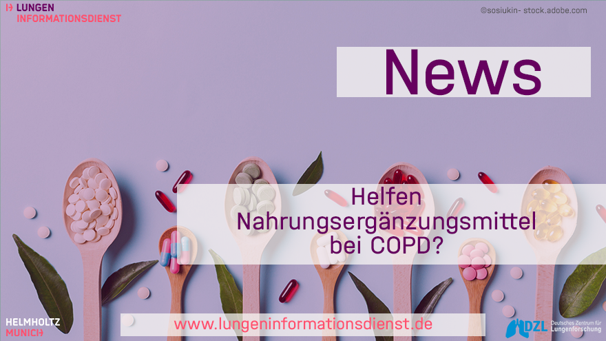 🧑‍🔬Forschende wollten herausfinden, wie sich bestimmte #Nahrungsergänzungsmittel auf 
➡️die Lebensqualität 
➡️die Lungenfunktion 
➡️den BMI und 
➡️die körperliche Leistungsfähigkeit von Betroffenen mit #COPD auswirken. 
#Systematicreview

➡️Mehr erfahren: lungeninformationsdienst.de/aktuelles/news…
