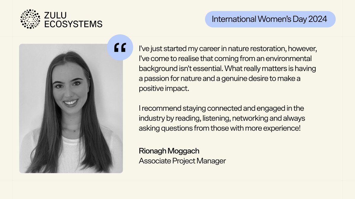 Zulu Ecosystems (@zuluecosystems) on Twitter photo #InspiringInclusion is fundamental in nature restoration. In celebration of #IWD2024 , we're celebrating women across <a href="/ZuluEcosystems/">Zulu Ecosystems</a>. Today, meet Rionagh Moggach, our Associate Project Manager who recently completed a landmark project with <a href="/natlibscot/">National Library of Scotland</a>. #InspiringInclusion is fundamental in nature restoration. In celebration of #IWD2024 , we're celebrating women across <a href="/ZuluEcosystems/">Zulu Ecosystems</a>. Today, meet Rionagh Moggach, our Associate Project Manager who recently completed a landmark project with <a href="/natlibscot/">National Library of Scotland</a>.