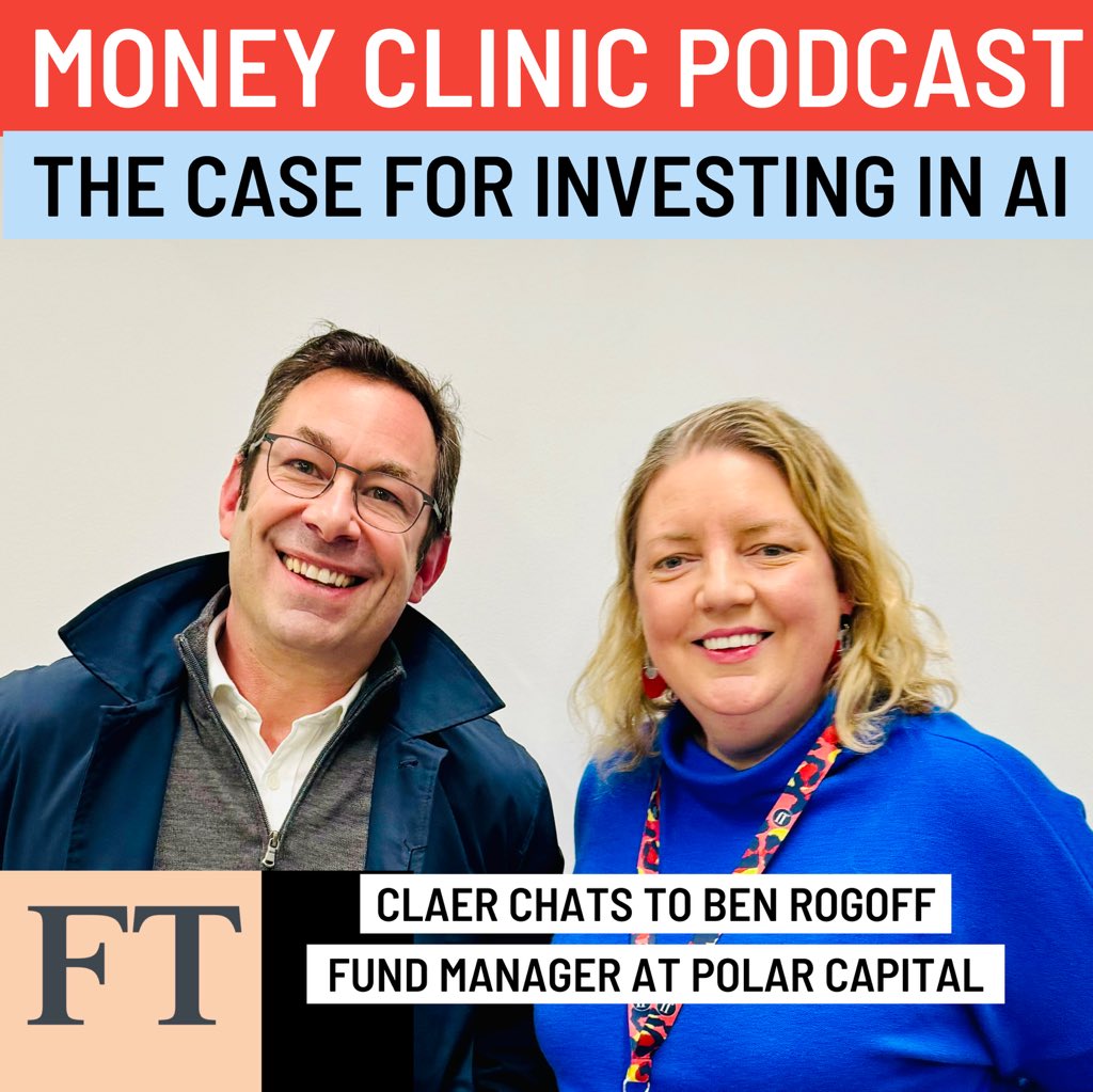 An AI bubble - or only the beginning? 🤖 I quiz fund manager @BenRogoff about #AI on this week’s @ft pod, asking why he’s betting the growth curve will be faster than the market thinks, and how the #magnificent7 won’t stay on right side of AI trade forever podcasts.apple.com/gb/podcast/mon…