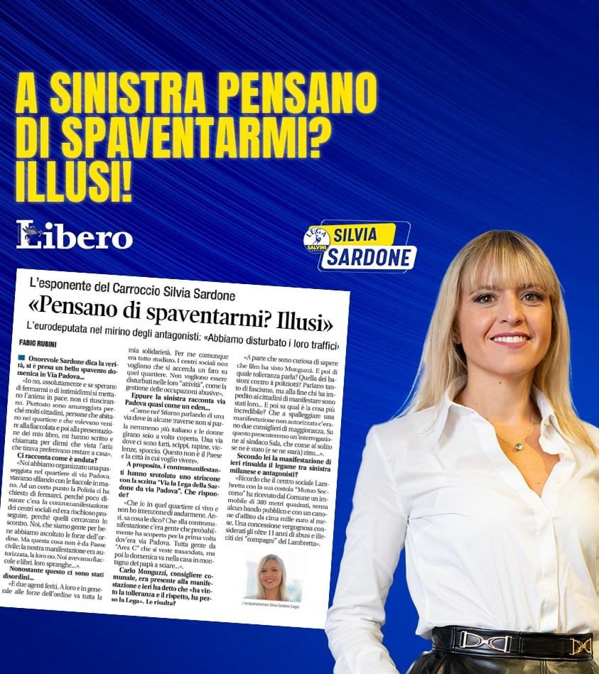Silvia Sardone tweet media