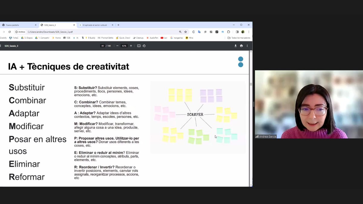 🧠Avui, gràcies a Andrea García, més de 240 participants exploren l'ús de la IA en la gestió de projectes!

Mitjançant la integració d'aquesta tecnologia provem noves metodologies, eines i aplicacions que ens permeten optimitzar tasques específiques i millorar la productivitat.💡