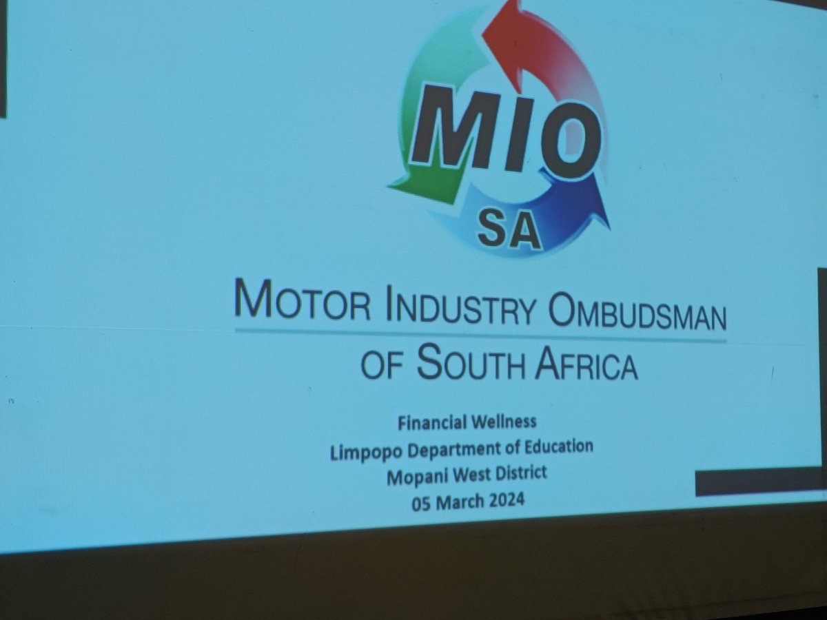 Motor Industry Ombudsman of South Africa tweet media