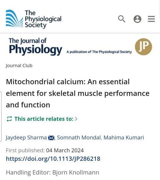 Jaydeep Sharma (@jaydeep_sharma_) on Twitter photo Happy to share our recent Journal Club article published <a href="/JPhysiol/">Journal of Physiology</a>. All thanks to <a href="/SamMathew_RCB/">Sam Mathew</a> for his constant support, guidance and motivation. Many congratulations to the authors <a href="/somnath_im/">Somnath Mondal</a> <a href="/MahimaK2104/">Mahima Kumari</a>
physoc.onlinelibrary.wiley.com/doi/full/10.11… Happy to share our recent Journal Club article published <a href="/JPhysiol/">Journal of Physiology</a>. All thanks to <a href="/SamMathew_RCB/">Sam Mathew</a> for his constant support, guidance and motivation. Many congratulations to the authors <a href="/somnath_im/">Somnath Mondal</a> <a href="/MahimaK2104/">Mahima Kumari</a>
physoc.onlinelibrary.wiley.com/doi/full/10.11…