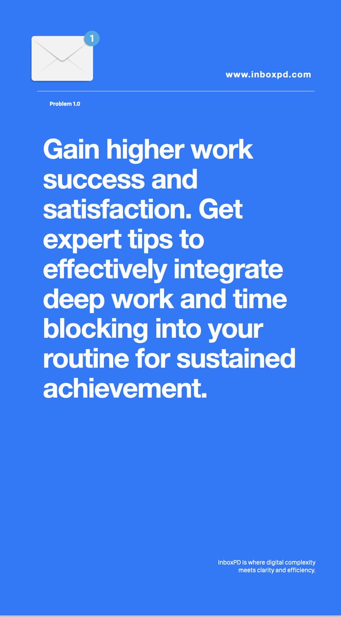 inboxpd's tweet image. Maximize focus &amp;amp; productivity! 🚀 Master impactful work with our latest strategies. Work smarter, not harder! 🧠💡 #InboxPD #Productivity #DeepWork #TimeBlocking #AchieveMore Click the link in bio &amp;amp; subscribe to #Substack for key insights! 🔗✨ #edtechchat