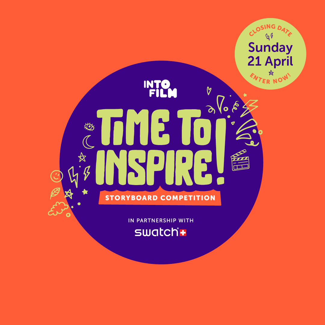 In partnership with @Swatch, our #Time2Inspire competition is open for young people aged 13–19 from across the UK to design a storyboard to win the chance to get it made through film🎬 #Swatch #IntoFilm Entries close 21 April at 23:59. Apply here! bit.ly/3v1AaEe